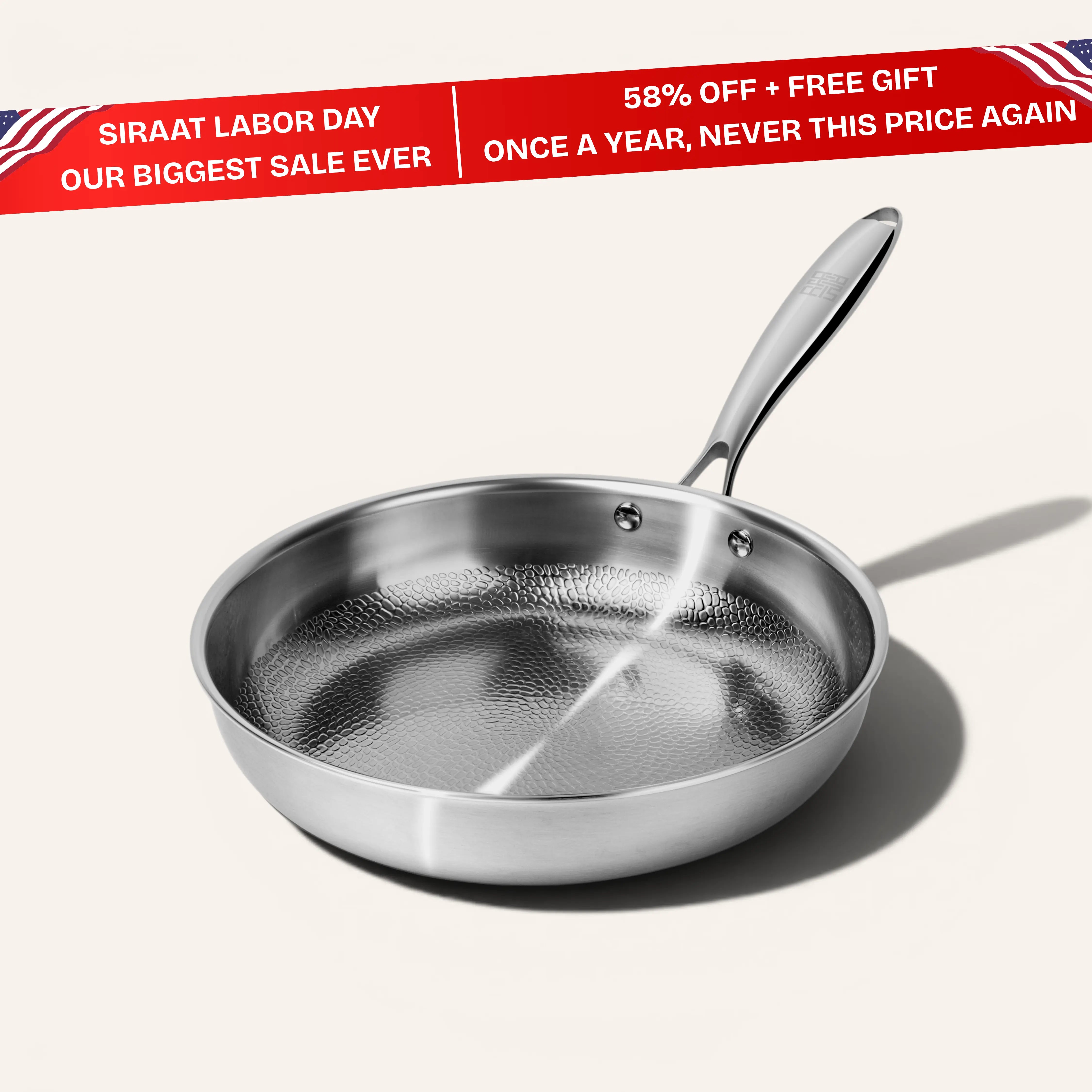 Titanium Hammered Pan Pro Standard