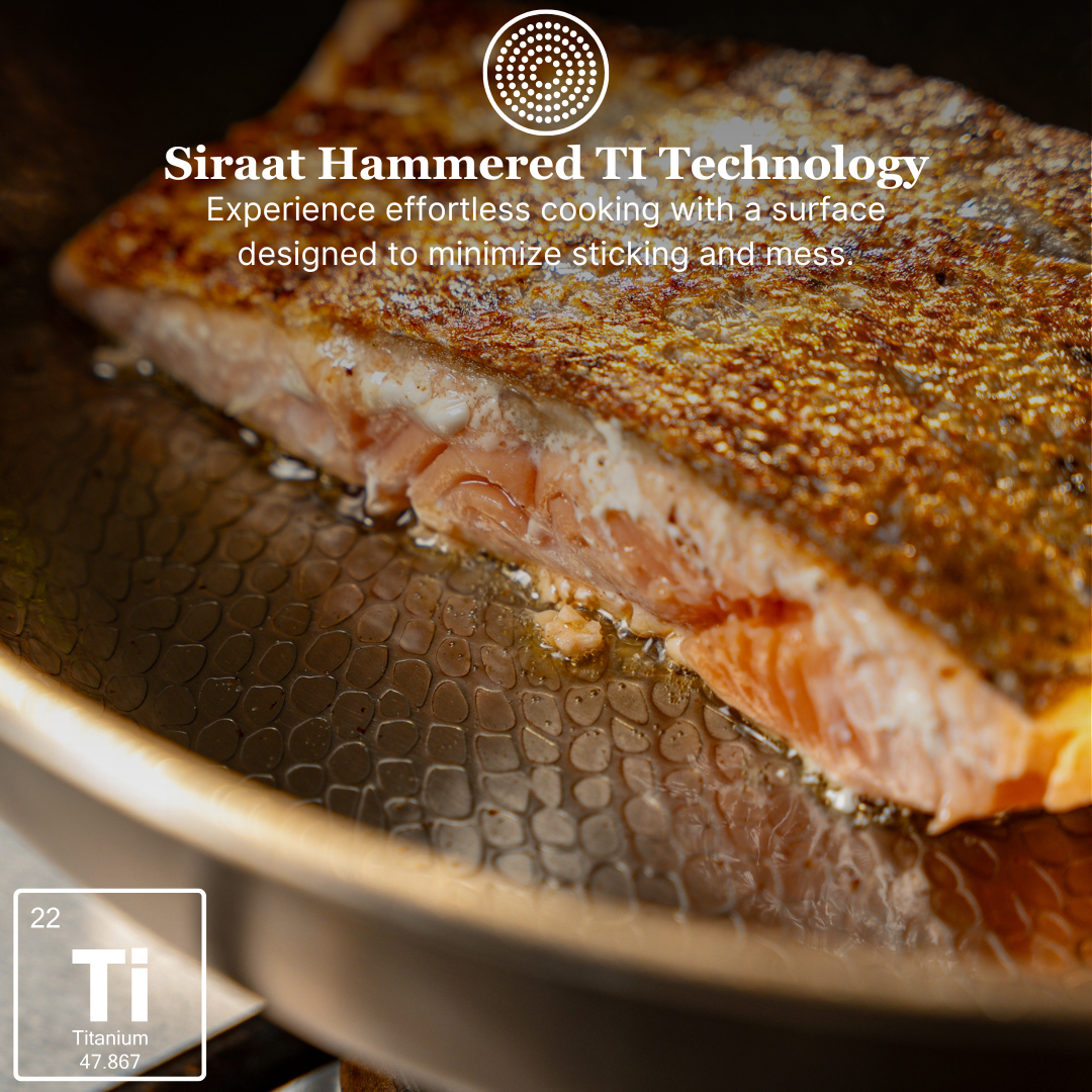 Titanium Hammered Pan Pro With Lid