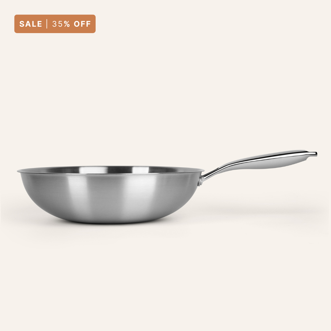 Titanium Hammered Wok Pan Pro