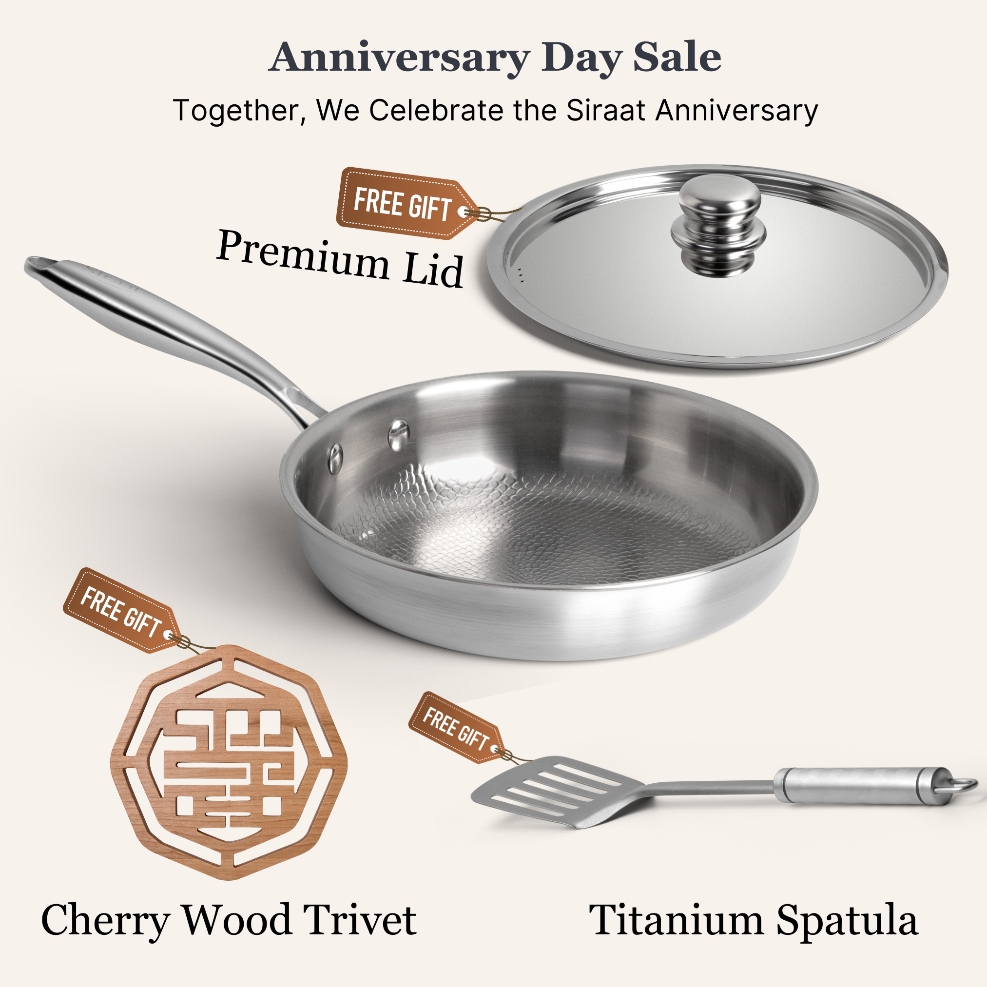 Titanium Hammered Pan Pro Anniversary Edition