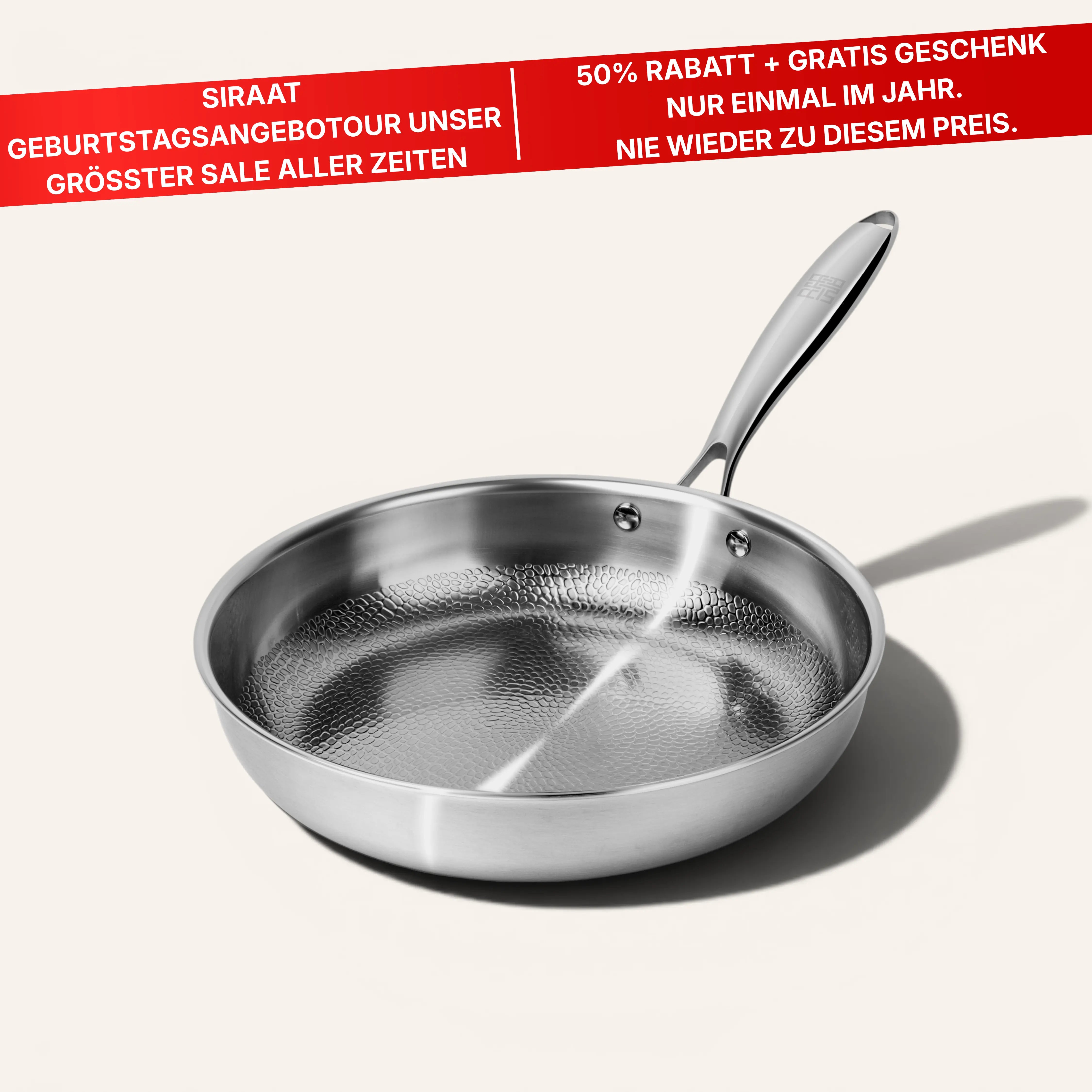 Titanium Hammered Pan Pro Large
