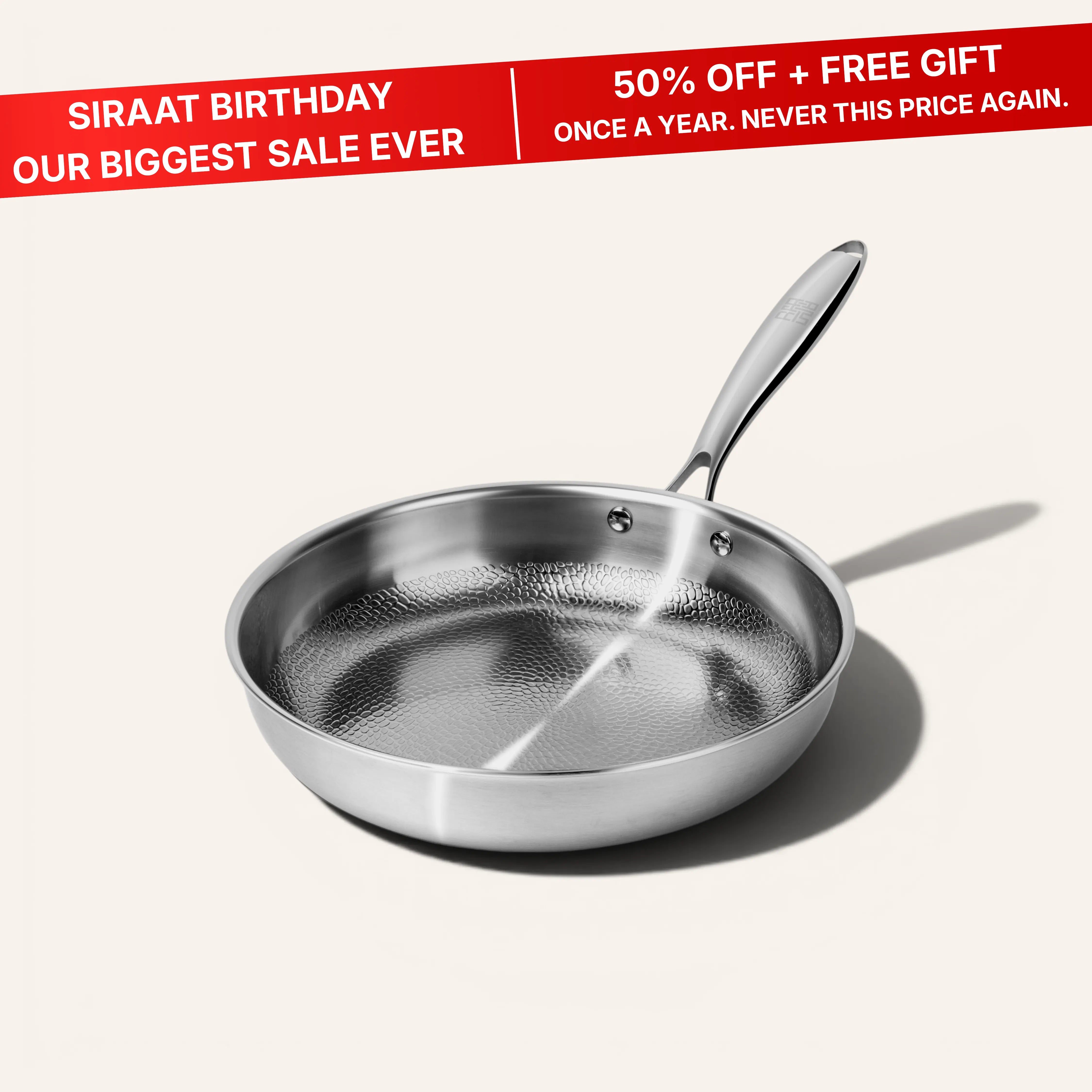 Titanium Hammered Pan Pro Small