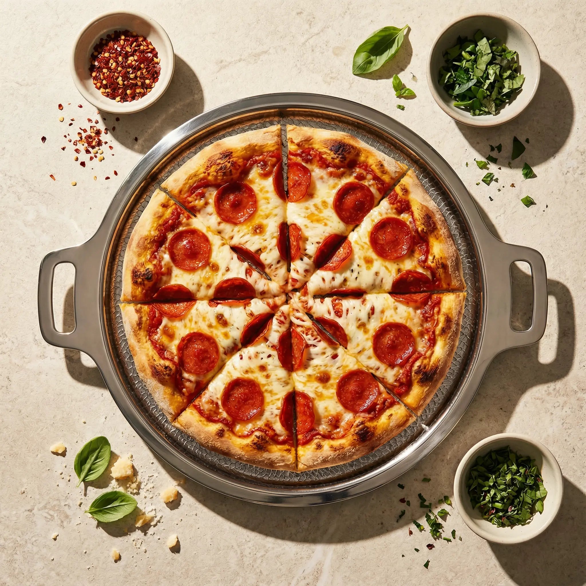 Titanium Hammered Pizza Steel