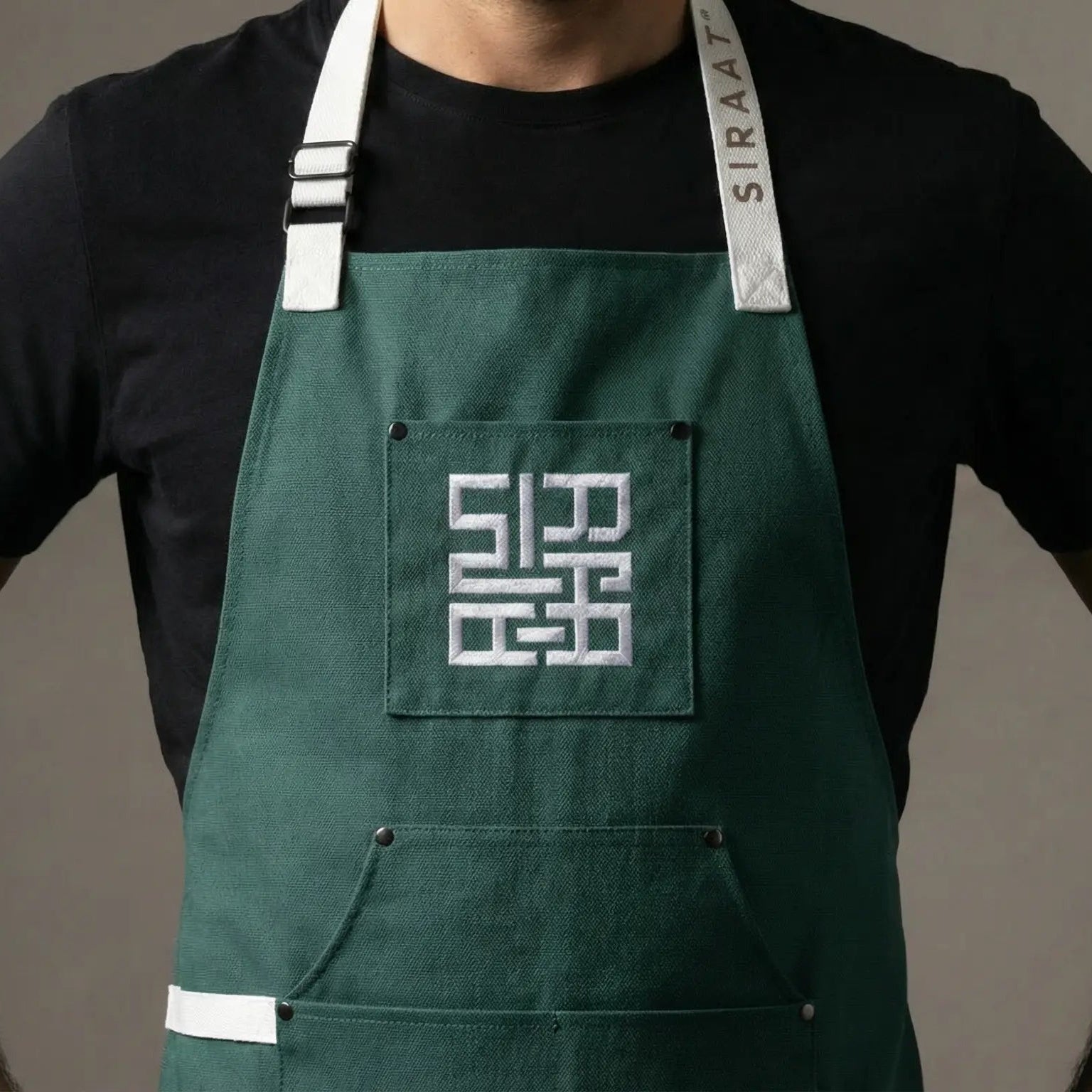 Siraat Signature Apron (Moss)