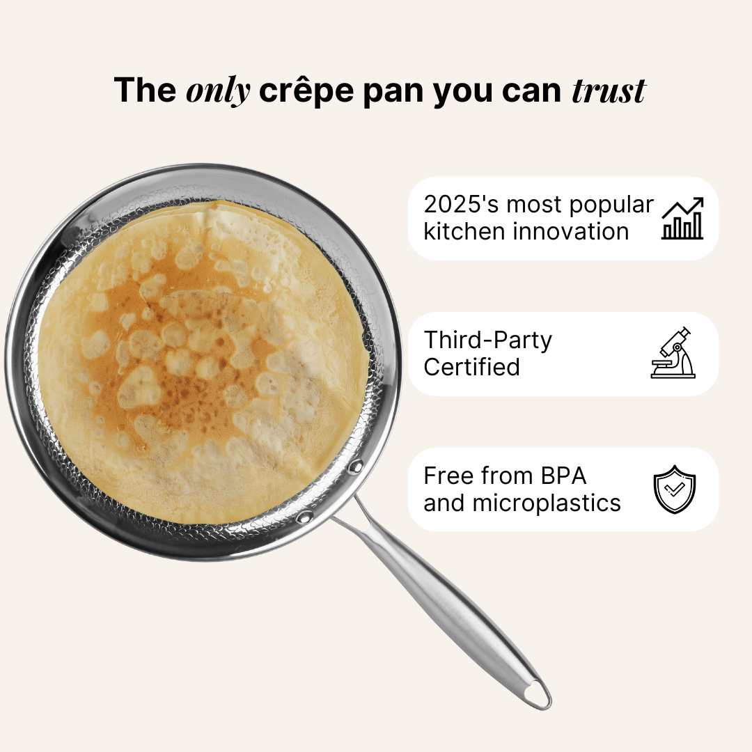Crepe Pan Pro em Titânio Martelado