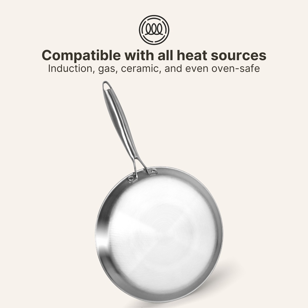 Crepe Pan Pro em Titânio Martelado