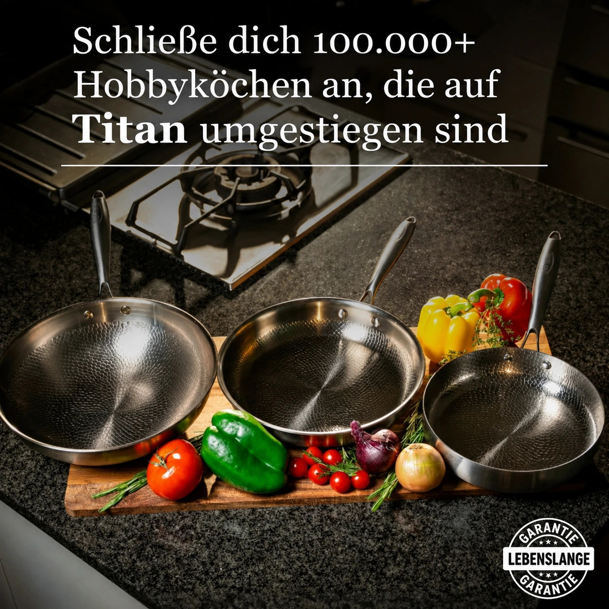 Titan gehämmert Pfanne Pro Standard
