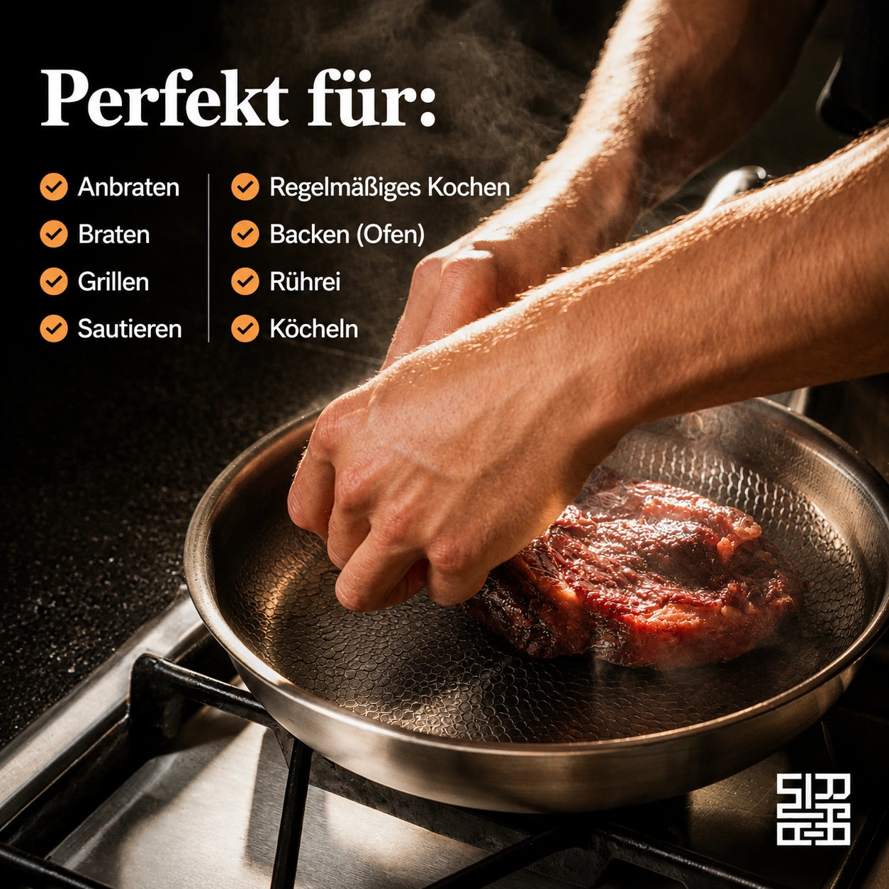 Titan gehämmert Pfanne Pro Standard