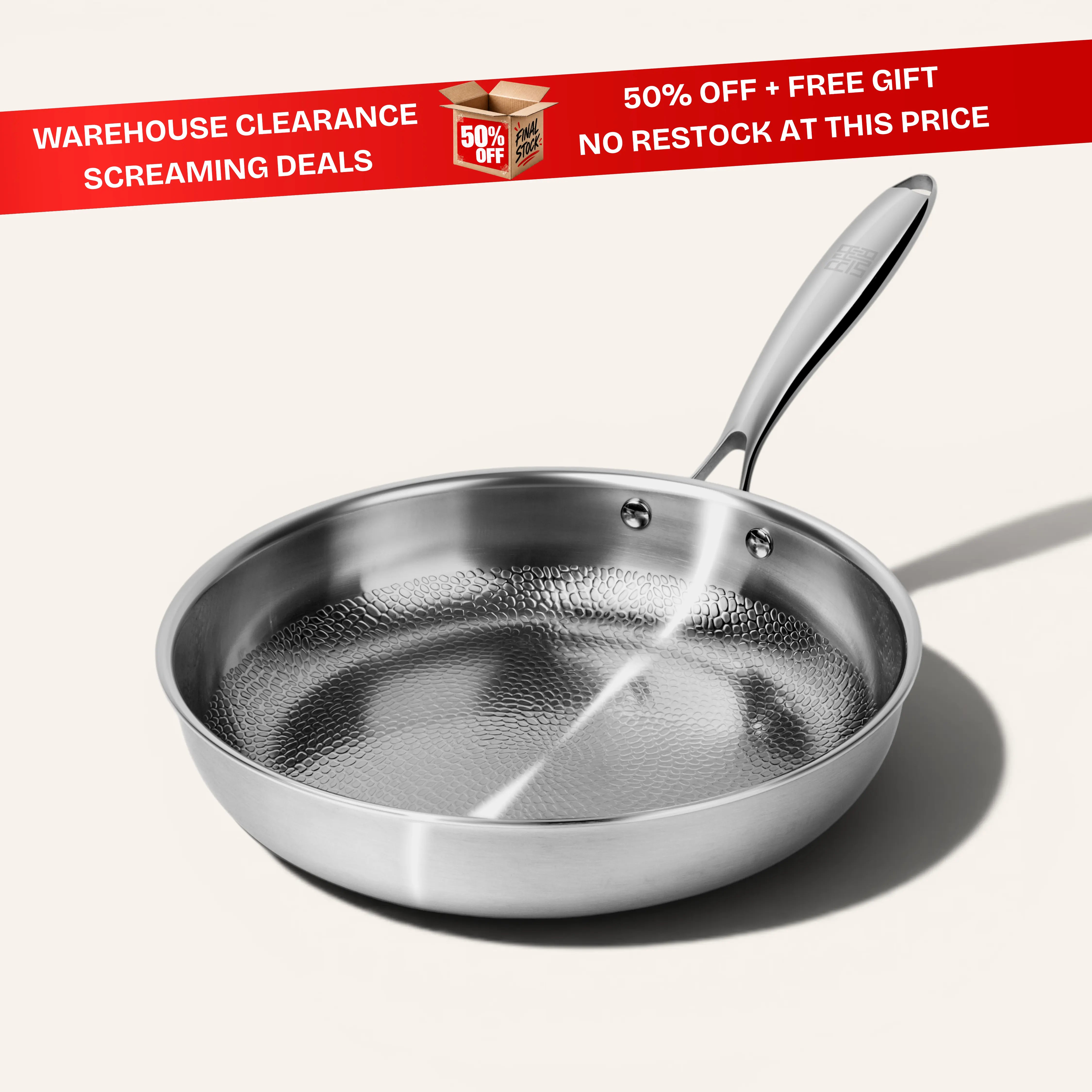 Titanium Hammered Pan Pro Large