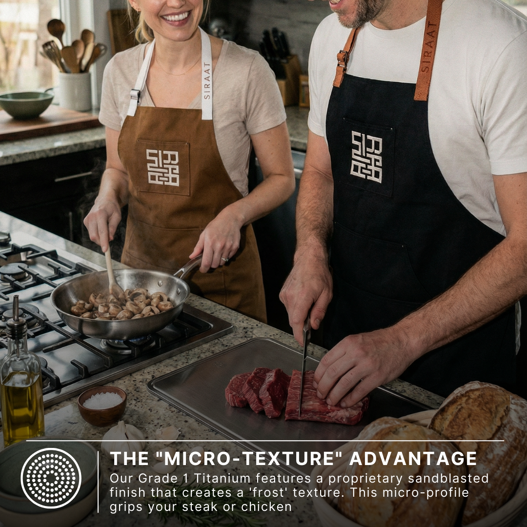 Anti-Microbial Titanium (Grade 1) Prep Board