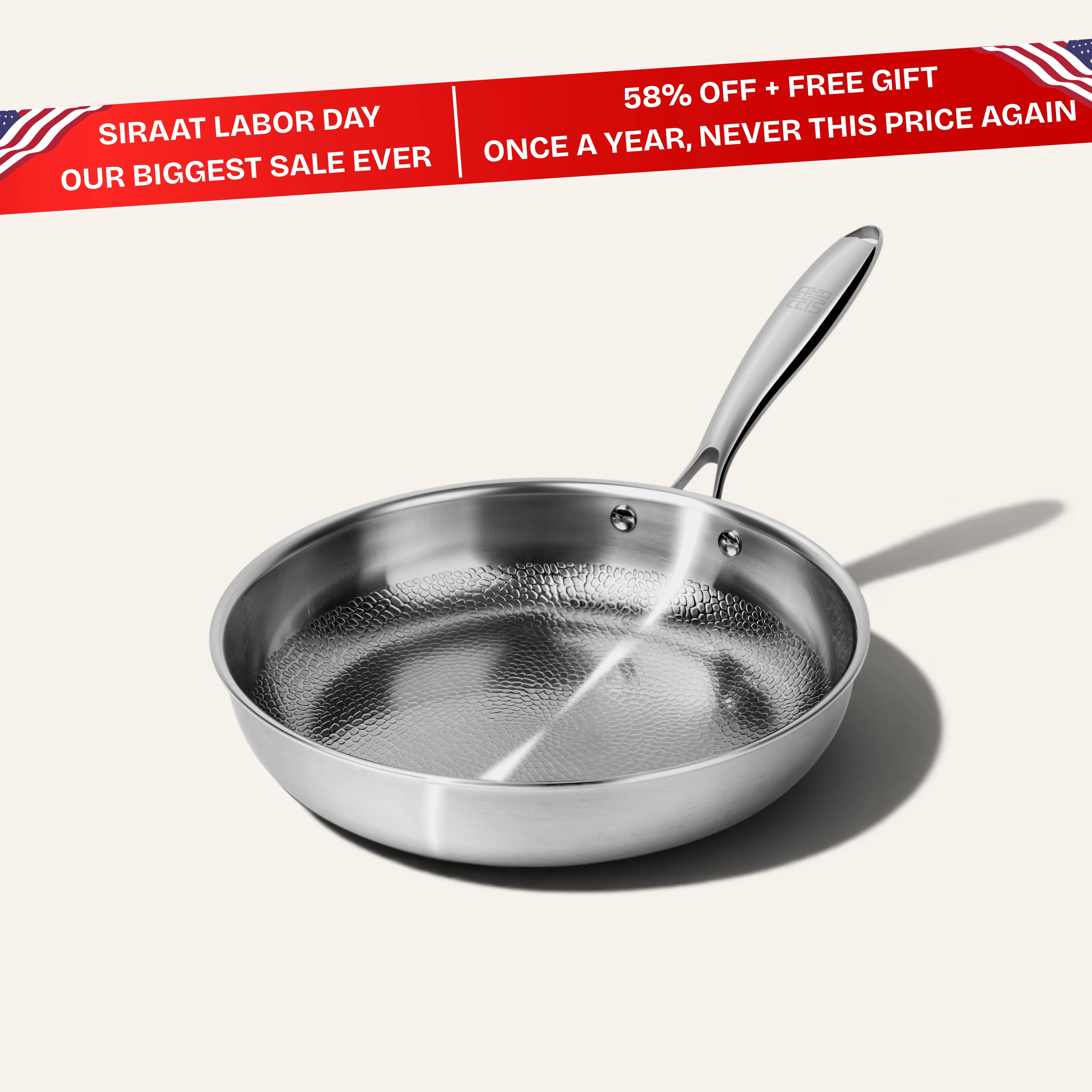 Titanium Hammered Pan Pro Small