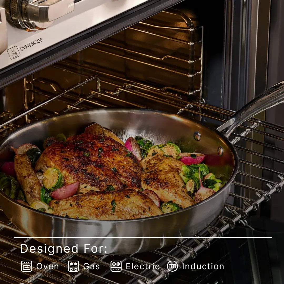 Titanium Hammered Cookware Set Pro