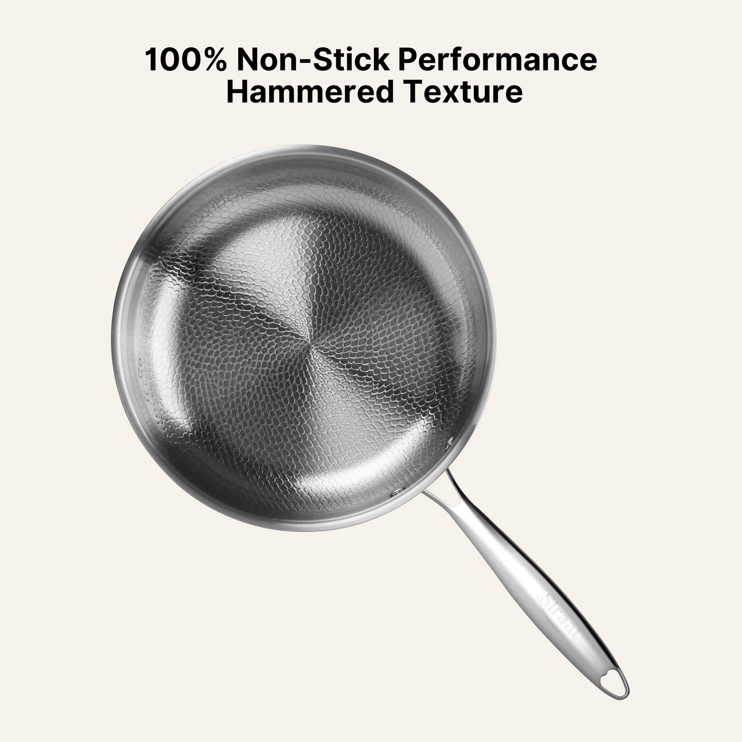 Titanium Hammered Wok Pan Pro