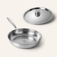 Titanium Hammered Pan Pro Large With Lid