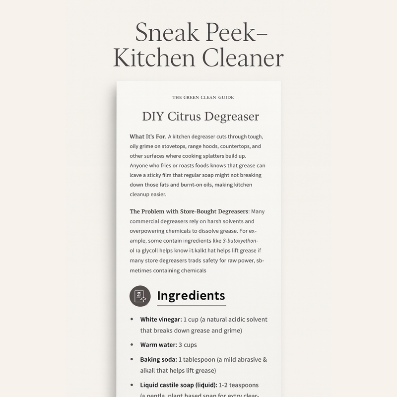 The Green Clean E-Guide