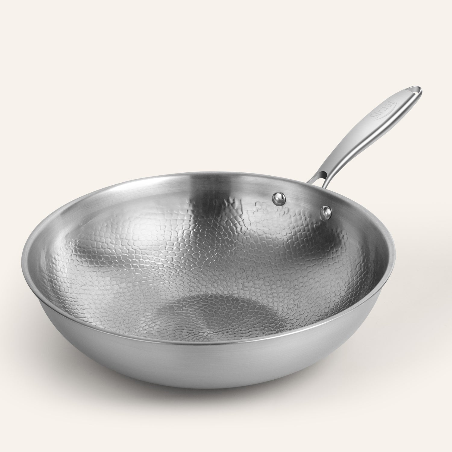 Titanium Hammered Wok Pan Pro
