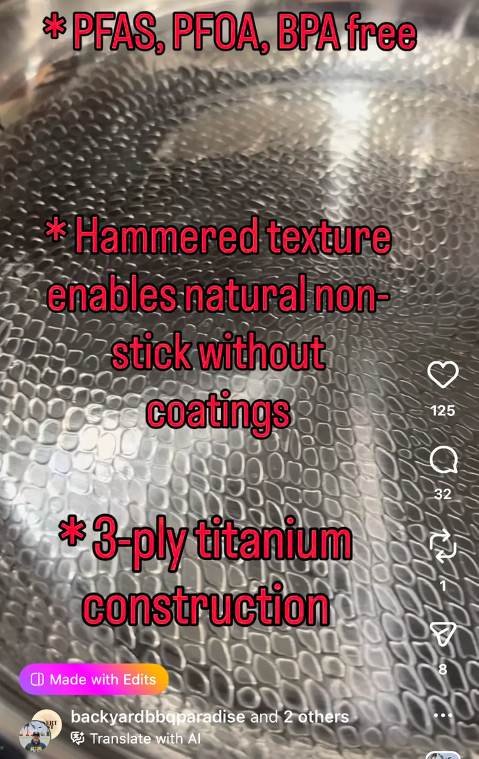 Ron's video about the Siraat Titanium Pan