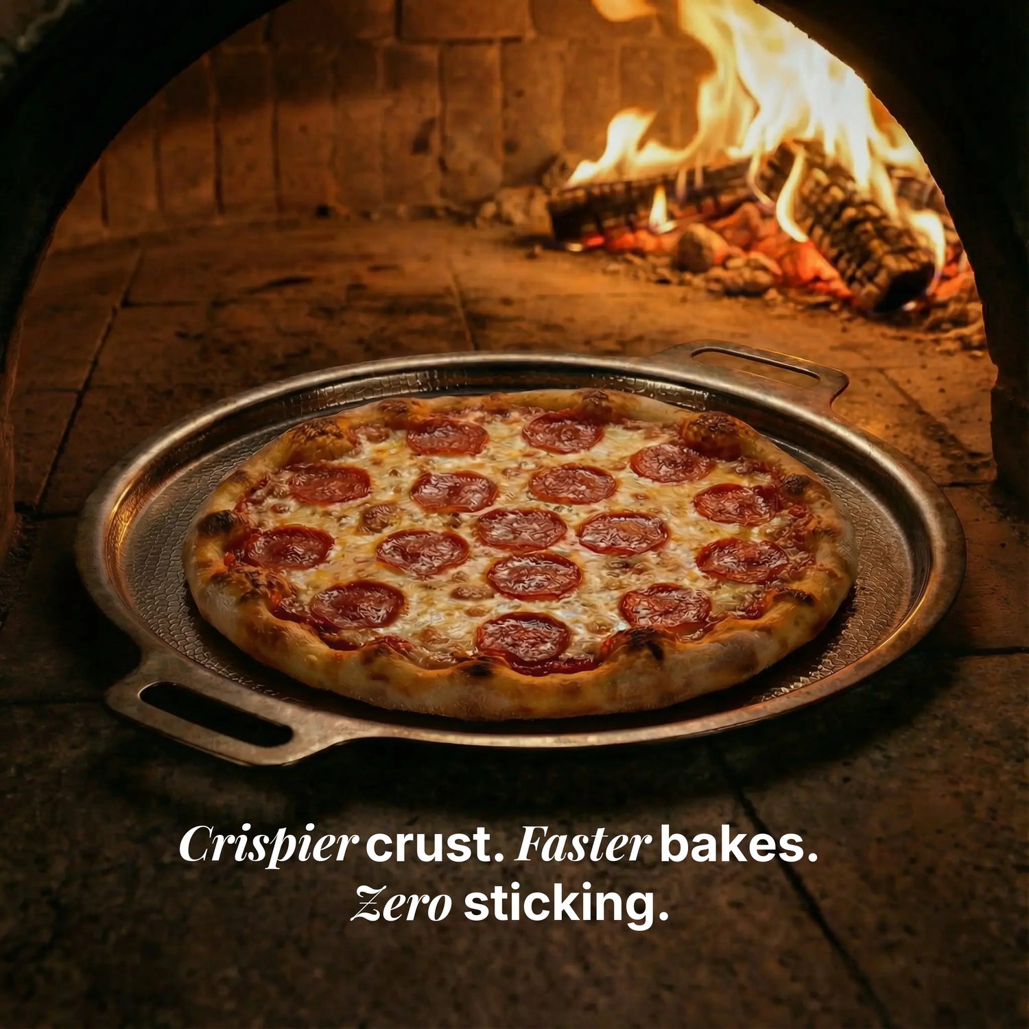 Titanium Hammered Pizza Steel